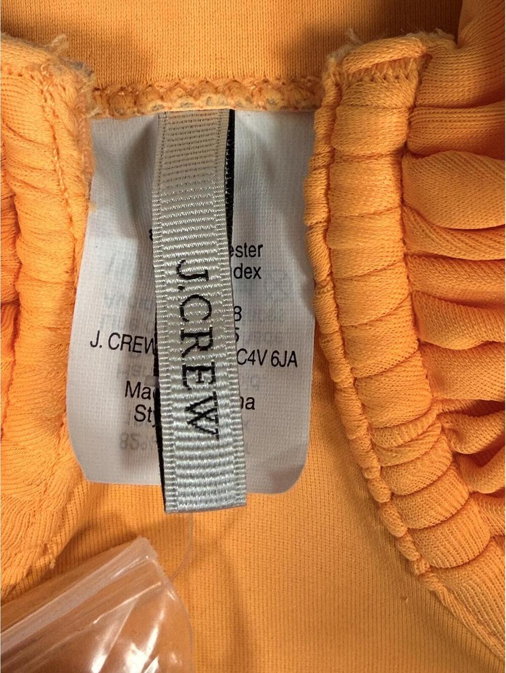 NWT J.Crew Underwire Size 2 Hi-Cut Swimsuit Fluorescent Orange Convertible Y2K - Picture 5 of 16